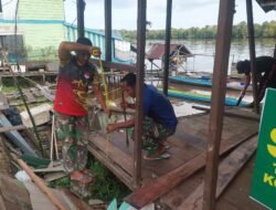 Ramadhan Penuh Semangat, Satgas TMMD Ke 123 Kodim 1015/Sampit Lanjutkan Pembangunan Rumah Warga 