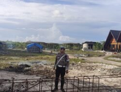 Satlantas Polresta Palangka Raya Pantau Keamanan Lokasi Pembangunan SD Alam Kemala Bhayangkari