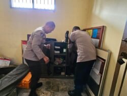 SPKT Polsek Bukit Batu Periksa Inventaris Penjagaan 