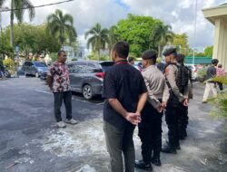 Memastikan Kelancaran, Polresta Palangka Raya Lakukan Pengamanan Di Pengadilan Negeri  