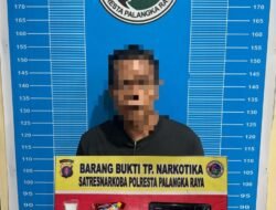 RU Terduga Pengedar Sabu Berhasil Di Tangkap Satresnarkoba Polresta Palangkaraya 