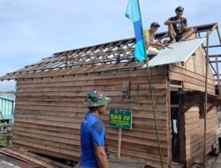 TNI Peduli, Satgas TMMD ke 123 Kodim 1015/Sampit Genjot Pembangunan Rumah Tidak Layak Huni