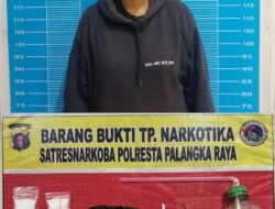 Satresnarkoba Polresta Palangka Raya Berhasil Amankan Seorang Wanita Diduga Pengedar Sabu  
