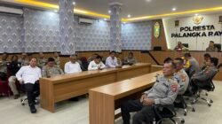 Polresta Palangka Raya Ikuti Vicon Rakor Lintas Sektoral Kesiapan Ops Ketupat Tahun 2025