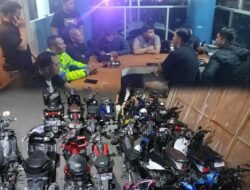 Tindakan Tegas Pelaku Balapan liar, Satlantas Polresta Palangka Raya Berhasil Amankan Belasan Motor