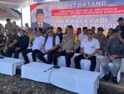 Polresta Palangka Raya Hadiri Panen Raya Padi Serentak Bersama Presiden RI