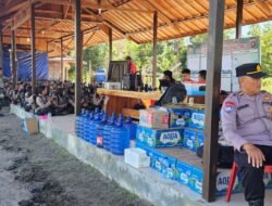 Polsek Bukit Batu Ikut Kawal Kegiatan Pembaretan 126 Bintara Remaja Ditsamapta Polda Kalteng