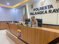 Tingkatkan Kualitas Kinerja, Polresta Palangka Raya Hadiri Vicon Anev Bulanan Beyond Trust Presisi 