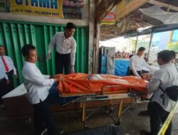 Polsek Pahandut Tindaklanjuti Penemuan Mayat Seorang Pria Di Pasar Besar Palangka Raya