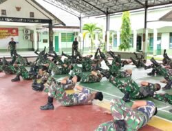 Tingkatkan Kemampuan Prajurit, Kodim 1015/Sampit Laksanakan Latihan Beladiri Militer