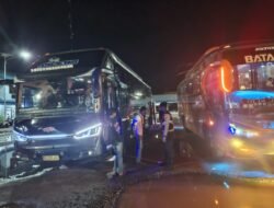 Jaga Keamanan Masyarakat, Satsamapta Polres Kotim Gelar Patroli Di Terminal Patih Rumbih Sampit