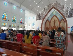 Polresta Palangka Raya Gelar Pengamanan Ibadah Perayaan Paskah Di Gereja Katolik Paroki Yesus Gembala Baik