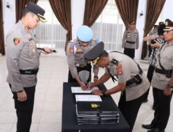 Kapolres Batola Pimpin Sertijab Tiga Kabag, Satu Kasat Dan Empat Kapolsek Jajaran