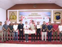Sambut Hari Bhayangkara ke-79 Polres Batola Gelar Lomba Domino