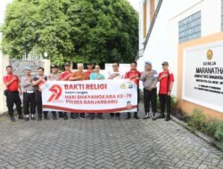 Polres Banjarbaru Bersihkan Rumah Ibadah, Wujud Kepedulian Sambut Hari Bhayangkara