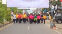 Semarak Hari Bhayangkara ke-79, Jalan Santai dan Senam Sehat Polres Madina Meriah