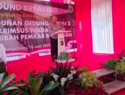 Groundbreaking Gedung Presisi 3 Ditkrimsus Polda Kalsel, Pemkab Balangan Hibahkan Dana Pembangunan