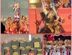 Tari Kolosal Nuksma Kidung Nusantara Mendapatkan Aplaus dari Ribuan Peserta Upacara di Grahadi