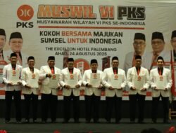 Muswil VI PKS Sumsel Kukuhkan Baharuddin Sebagai Ketua DPW