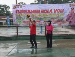 Kapolres Balangan Lepas Laga Perdana Turnamen Voli se-Kalsel 2025