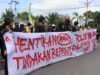 Aksi Demo di Depan DPRD Kotim Berjalan Aman, Unras: Dengarkan Suara Rakyat