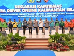 Polda Kalsel dan Mitra Driver Online Deklarasikan Kamtibmas, Jaga Kondusivitas Daerah