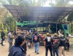 Polres Kotim Lakukan Penyitaan Empat Pondok di Lahan PT. Mulia Agro Permai
