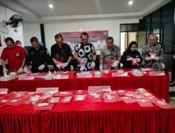 Ditresnarkoba Polda Kalsel Musnahkan 1,4 Kg Sabu Dan 396 Butir Ekstasi Dengan 57 Tersangka