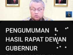 BI Umumkan Hasil Rapat Dewan Gubernur Bulan Januari 2026
