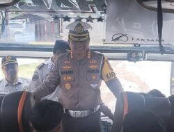 Ditlantas Polda Kalsel Gelar Ramp Check Angkutan Penumpang, Pastikan Keselamatan Kelengkapan Dan Kesehatan Pengemudi