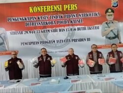 Ditresnarkoba Polda Kalsel Gagalkan Peredaran 29 Kg Sabu dan 15 Ribu Ekstasi jaringan Internasional