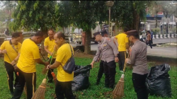 Kurve Jadi Agenda Rutin, Polres Banjarbaru Ajak Warga Peduli Kebersihan
