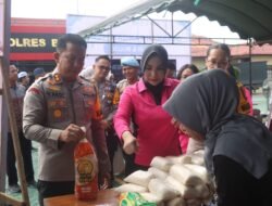 Polres Balangan Gelar Gerakan Pangan Murah Bersama Bulog, Pastikan Stok Pangan Aman