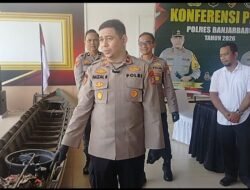 Keterangan Kapolsek Beruntung Baru dalam Konferensi Pers Pengungkapan Illegal Fishing, Ini Yang Disampaikan