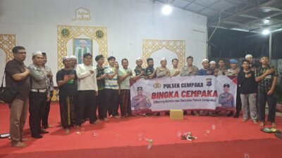 Buka Bingka Cempaka Kapolsek Harapkan Sinergi Bersama Warga Untuk Tercipta Kamtibmas