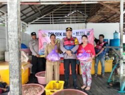 Bersama Galuh IPDA Junaedi Perkuat Sinergi Dengan Nelayan Desa Pulantan Kecamatan Aluh Aluh