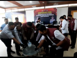 Polres Banjarbaru Musnahkan Sabu 1,7 Kg dan 280 Butir Ekstasi, Kapolres: Selamatkan 8.000 Jiwa dari Bahaya Narkotika