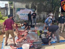 PT. NNAS Bantu Sapi Kurban Warga Komplek Pondok Sejahtera, Polda Kalsel support Penuh Kegiatan warga
