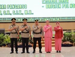 Gantikan Brigjen Pol Golkar Pangarso Rahardjo Winarsadi, Brigjen Pol Noviar Resmi Mengemban Tugas Wakapolda Kalimantan Selatan