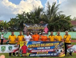 Sat Reskrim Juara Mini Soccer Polres Balangan, Semarak Hari Bhayangkara ke-80