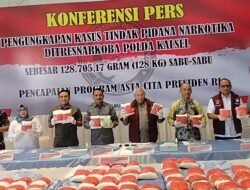 Polda Kalsel Musnahkan 128,7 Kilogram Sabu, Kapolda Tegaskan Tidak Ada Ruang bagi Pengedar Narkoba