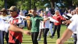 Giatkan Hidup Sehat, Wabup Abdul Hamid Ajak ASN Kaur Senam Bersama