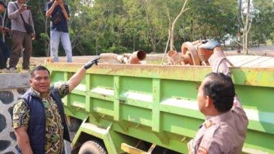DITRESKRIMSUS POLDA KEPRI UNGKAP KASUS PERTAMBANGAN PASIR ILEGAL, TIGA TERSANGKA BERHASIL DIAMANKAN