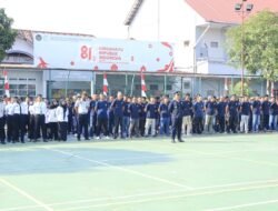 Lapas Kelas IIA Batam Gelar Upacara HUT ke-81 RI
