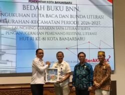 BNNK Banjarbaru Perkuat Edukasi Bahaya Narkoba, Buku Pedoman Digelar Lewat Bedah Buku
