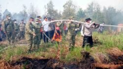 Pangkodau II Tinjau Penanganan Karhutla di Kalsel, TNI AU Perkuat Operasi Udara