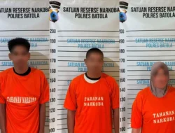 Tiga Pelaku Peredaran Gelap Narkoba Di Wilayah Kec. Mekarsari, Berhasil Diamankan Satresnarkoba Polres Batola