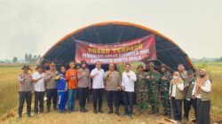 Kapolres Dan Tim Pamatwil Polda Kalsel Tinjau Posko Siaga Karhutla Zona 2 Di Kecamatan Jejangkit