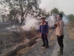 Anggota Polsek Kurau Laksanakan Pengecekan Titik Hotspot Di Wilayah Desa Padang