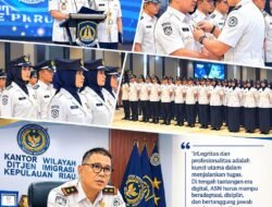 Kanwil Direktorat Jenderal Imigrasi Kepri Laksanakan Pelantikan dan Pengambilan Sumpah Janji 205 ASN
